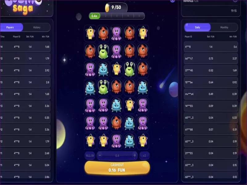 『Cosmo Saga』の無料プレイおよびデモモード
