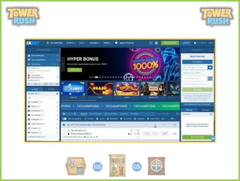 1xBetカジノへの会員登録