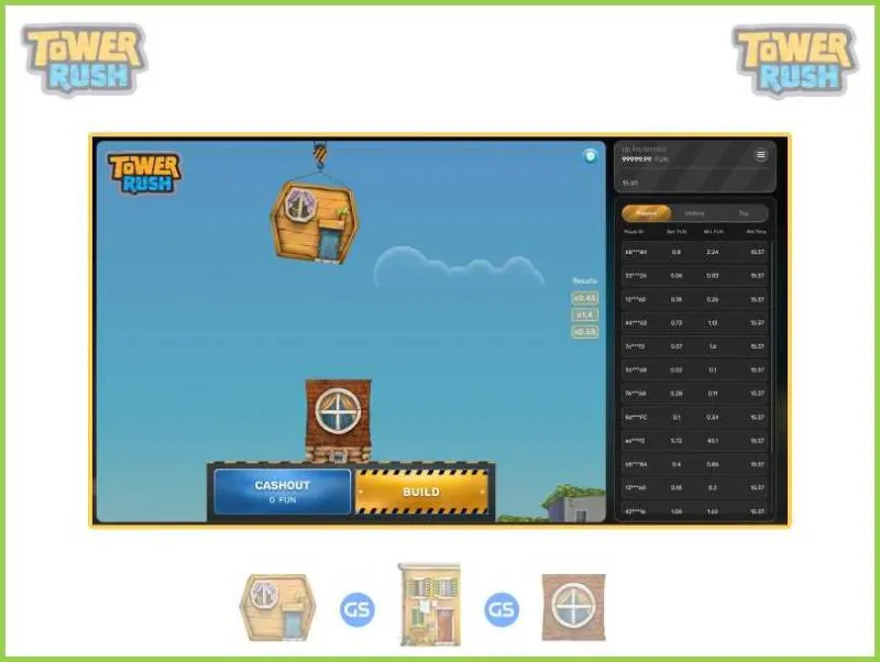 Play Tower Rush game by Galaxsys from your mobile phone