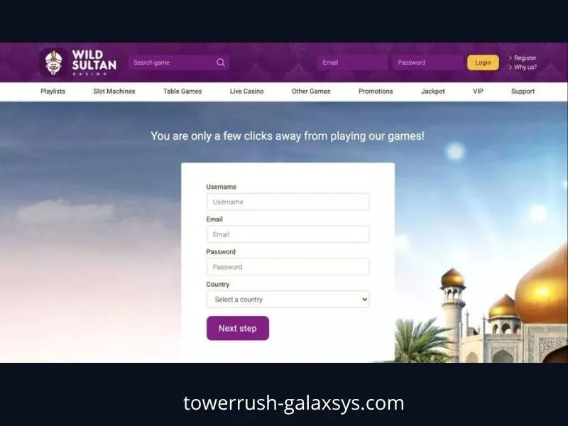 Wild Sultanカジノで「Tower Rush」を楽しむ