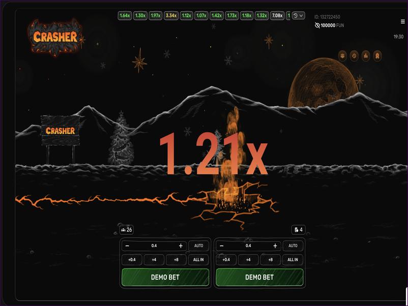 Crasher game plot and atmosphere