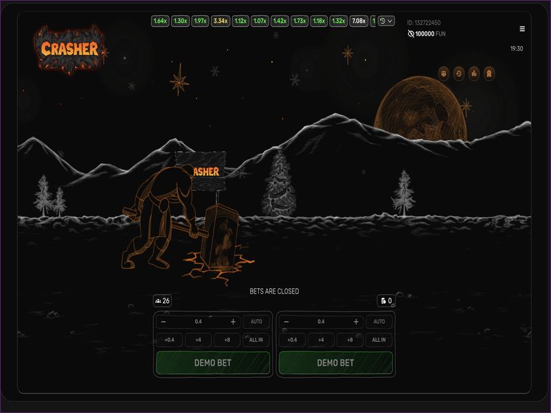 Demo mode and free version of Crasher