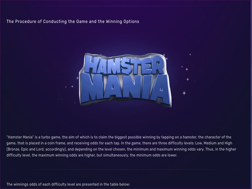 Bonus wheel game in Hamster Mania