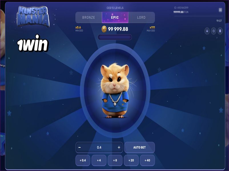 Hamster Mania betting limits and parameters