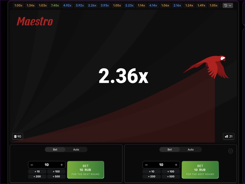 Visual idea and design of Maestro game