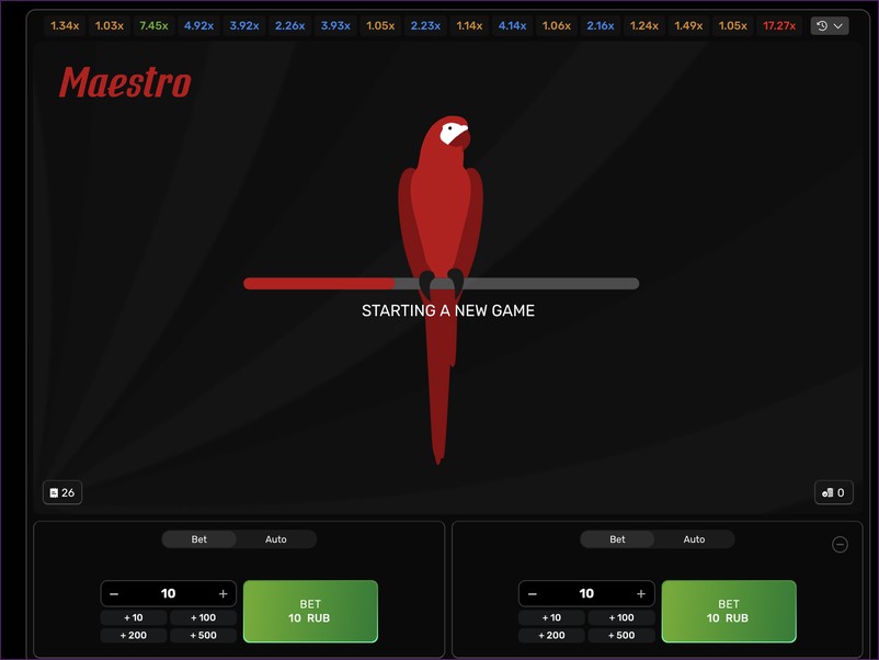 Bonus bets and promotions in the Maestro game